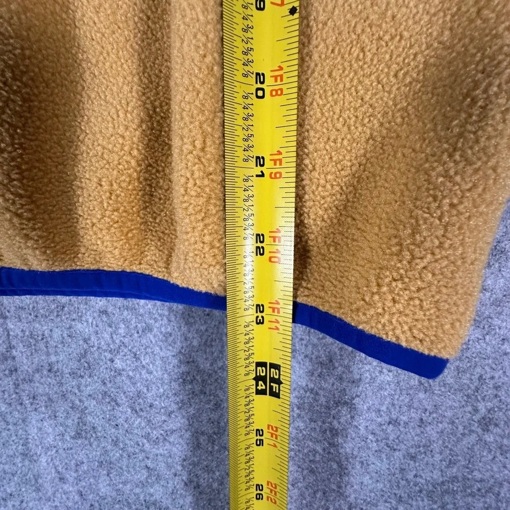 Patagonia Synchilla Snap-T Fleece Size Large Blue Teal Yellow Kids Pullover B4